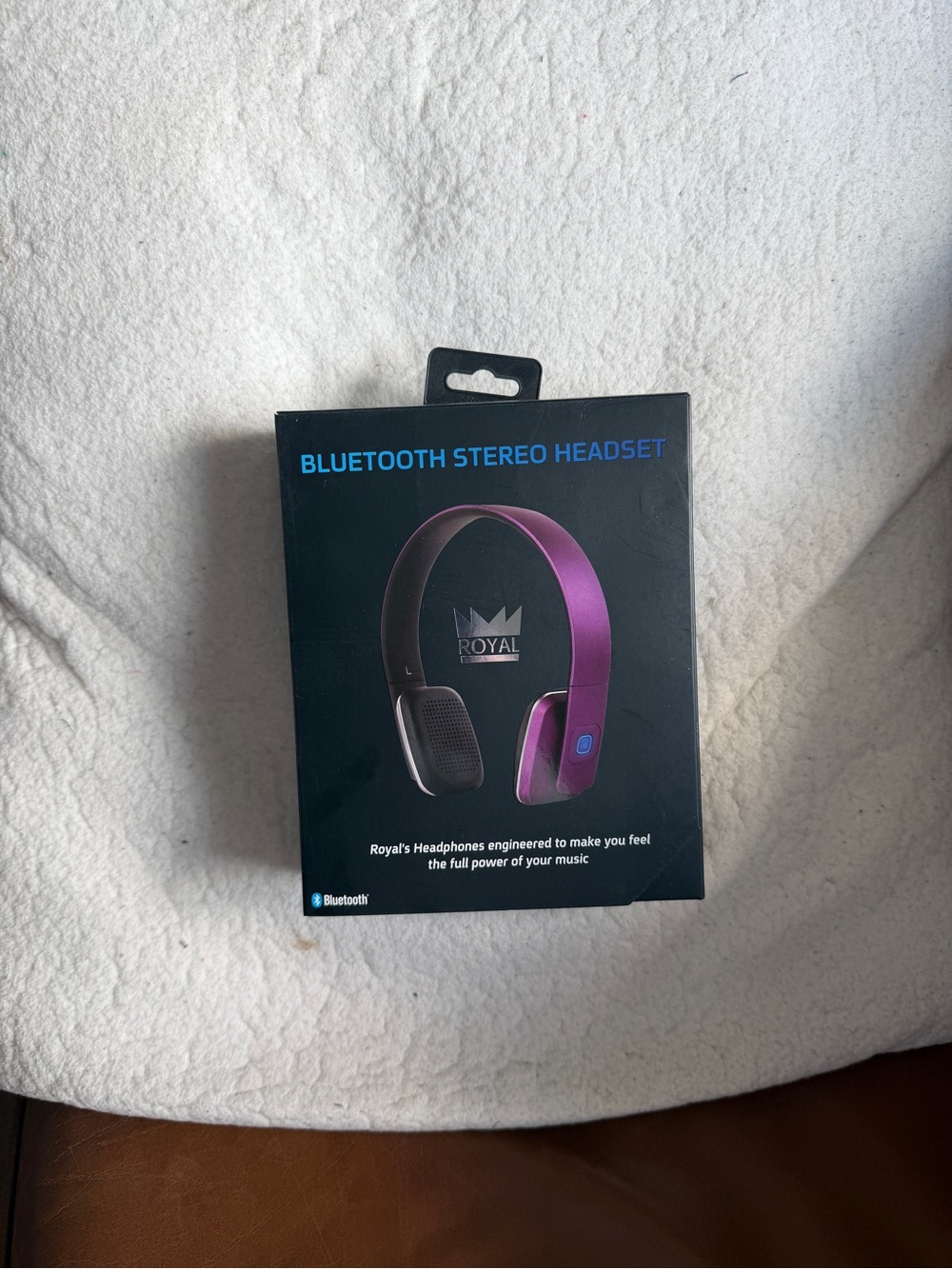 Royal Bluetooth Stereo Headset in Purple New in Box